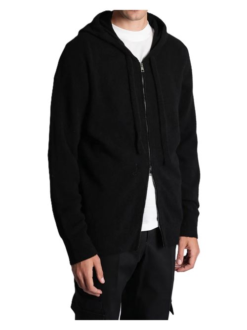 Roberto Collina felpa zip-up hoodie nero Roberto Collina | 253M14307M1409 NERO